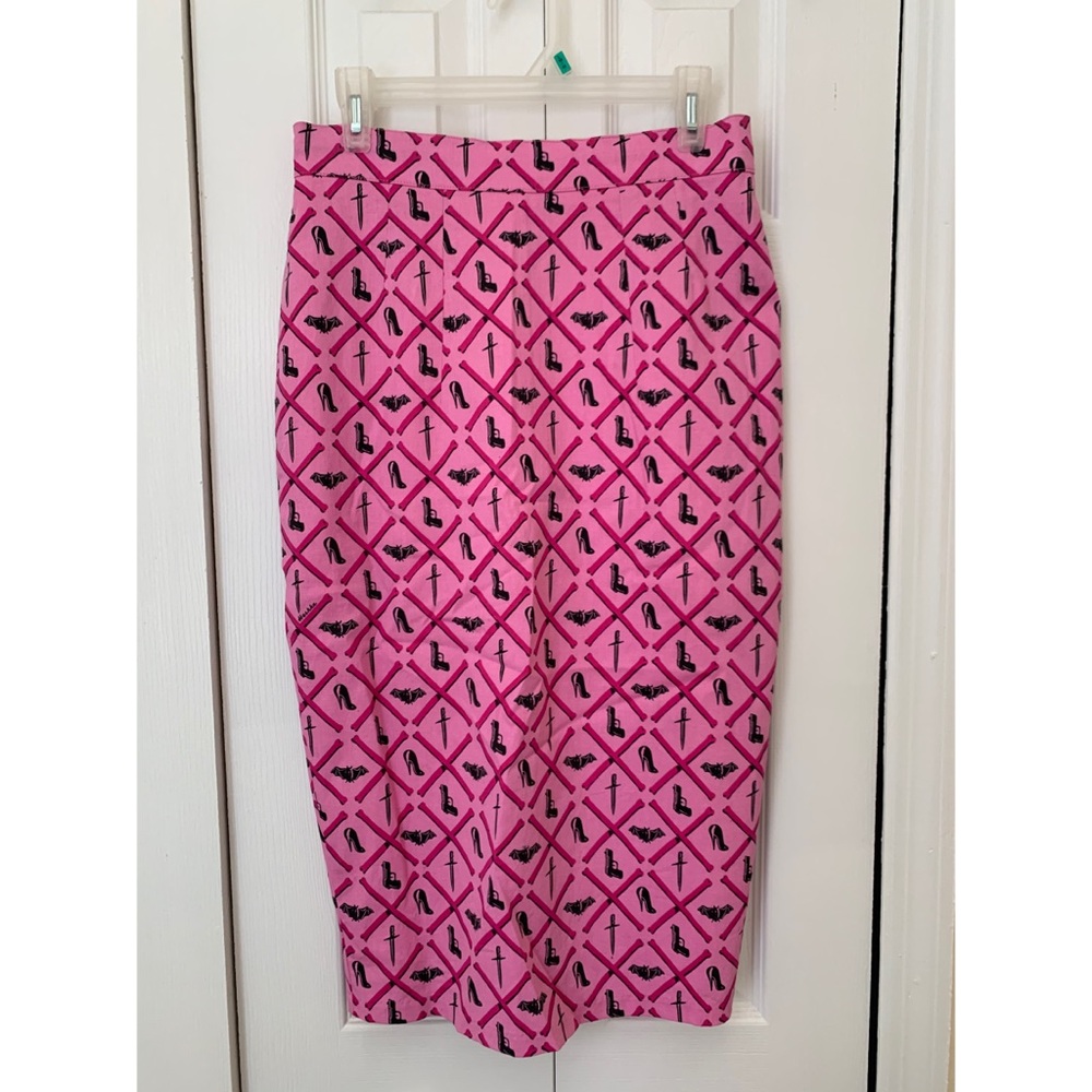 Vintage Vampy Pinup Pencil Skirt / L
